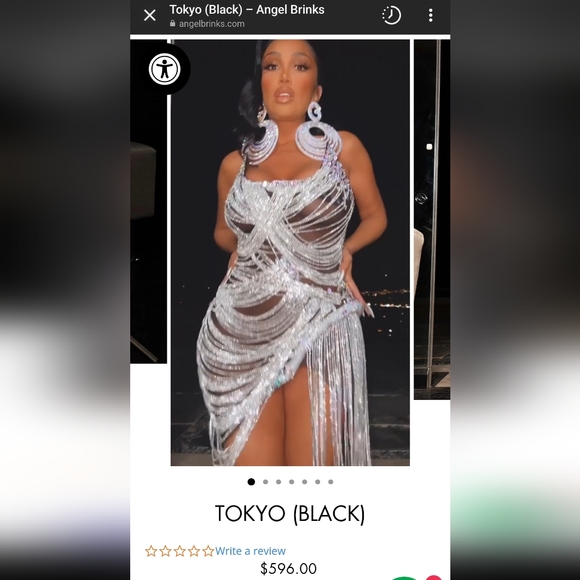 Angel Brinks Tokyo Bejeweled Diamond Birthday New Year Mini Strapless Dress - Picture 7 of 16